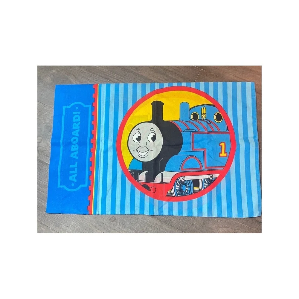 Thomas and Friends twin Sheet Blue Train Characters Kids Bedding
